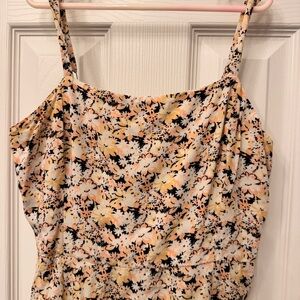 Gap Floral Spaghetti Adjustable Strap Dress